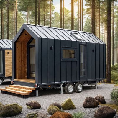 품질  Modern Design Prefab House Wall 75mm Wave Sandwich Panel 20ft Foldable Container House on Wheels 공장