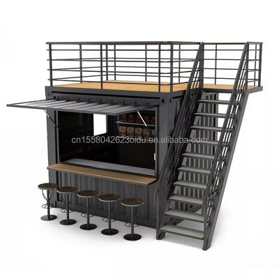 품질  Wooden Outdoor Customized Coffee Booth Mall Kiosk 10ft Container Shop for Modern Hotel 공장