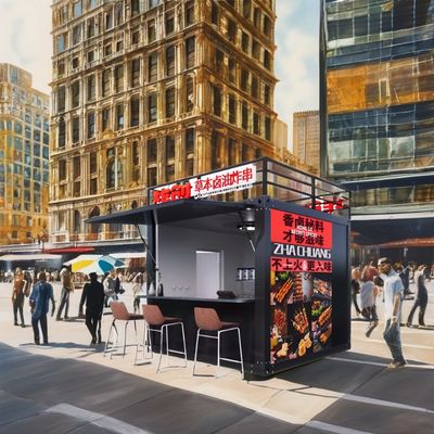 품질  Modern Design Style 10ft Container Sentry Box Fast Food Truck Mobile Coffee Truck Bar Convenience Store 공장