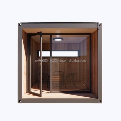 10ft 미니 프리팩 모듈형 이동 운송 컨테이너 작은 크기의 50/75/100mm 웨브 샌드위치 패널 벽과 함께 사무실