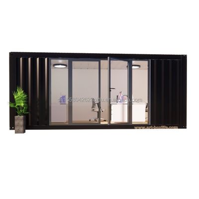 50/75/100mm 웨브 샌드위치 패널 벽 현대 20ft 40ft 철강 컨테이너 하우스 평면 팩 사전 제조 집 사무실
