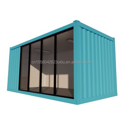 50/75/100mm 웨브 샌드위치 패널 벽 현대 20ft 40ft 철강 컨테이너 하우스 평면 팩 사전 제조 집 사무실