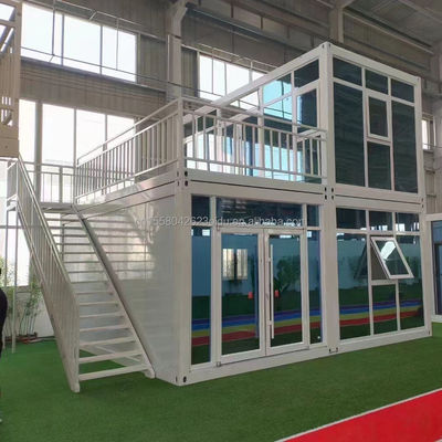 진열제철 정면 튜브 주 구조 맞춤형 색상 20ft 컨테이너 하우스 사전 제조 임시 사무실 / 상점 / 빌라