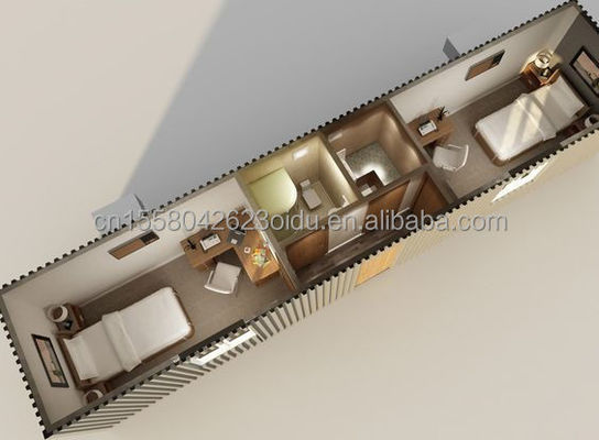50/75/100mm 웨브 샌드위치 패널 벽 맞춤형 디자인 40ft 변경 운송 컨테이너 주택 생활 또는 휴가를 위해