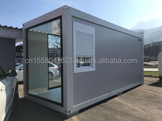 벽 75mm 정원 작업실 바베큐 바 20ft 평면 포장 컨테이너 가족용 모빌 하우스 현대 디자인 스타일