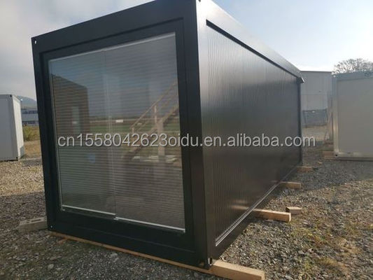 벽 75mm 정원 작업실 바베큐 바 20ft 평면 포장 컨테이너 가족용 모빌 하우스 현대 디자인 스타일