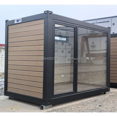주요 구조 가설 철강 정면 튜브 10ft 20ft 전조 컨테이너 오피스 조립 가옥을 위한 목재 가옥