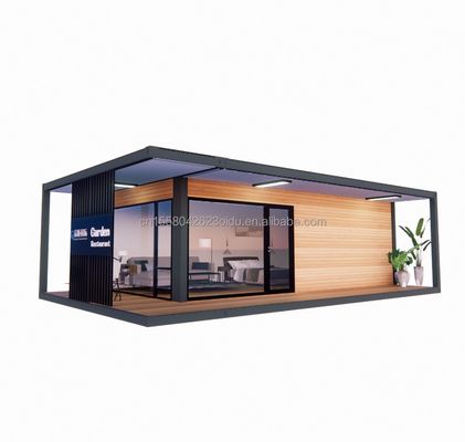 현대 디자인 20ft/40ft 목재 유리 집과 사전 제조 컨테이너 하우스