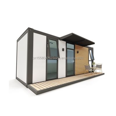 야외 거실 침실 호텔용 콘테이너 하우스 전공 철강 구조 확장 가능한 작은 주거 주택 20ft/40ft