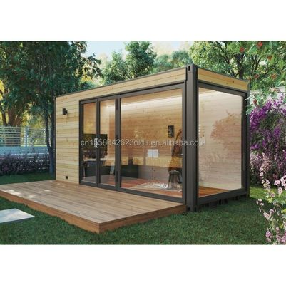 야외 거실 침실 호텔용 콘테이너 하우스 전공 철강 구조 확장 가능한 작은 주거 주택 20ft/40ft