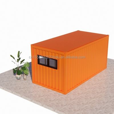 20ft / 40ft의 화장실과 함께 실외 스틸 및 샌드위치 패널 평면 팩 컨테이너 하우스