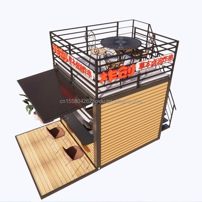 10FT 현대 디자인 철강 구조 컨테이너 상점/상점 주택 및 사전 제조 모듈 주택 3D 모델/CAD 도면