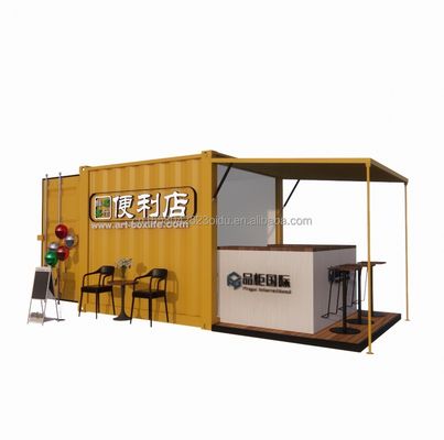휴대용 팝업 모바일 미니 10ft 컨테이너 홈 바 사전 제조 레스토랑 상점 거리 음식 키오스크