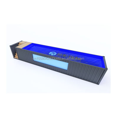 벽 50/75/100mm 웨이브 샌드위치 패널과 함께 20ft / 40ft의 사용자 정의 운송 컨테이너 수영장