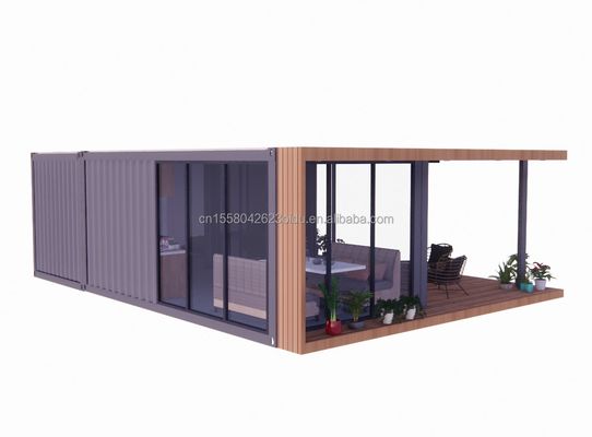 20 피트 럭셔리 모빌 하우스와 생활 및 알루미늄 합금 창문 맞춤형 평면 빌라