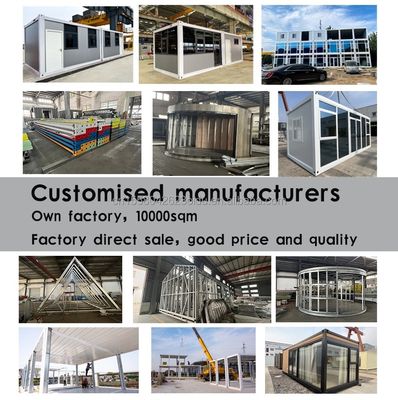 삼각형 모양 컨테이너 하우스 목재 주택 벽 50/75/100mm 파동 샌드위치 패널과 함께 Prefab 가정