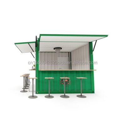 10ft 및 20ft 컨테이너 커피숍 알루미늄 합금 창문 휴대용 팝업 카페 바