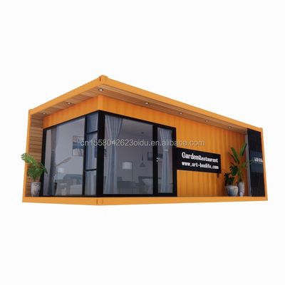 야외 40ft 또는 20ft 현대 디자인 확장 가능한 컨테이너 주택 전공 주택 전공형 소형 집 살아있는 철강 재료