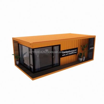 야외 40ft 또는 20ft 현대 디자인 확장 가능한 컨테이너 주택 전공 주택 전공형 소형 집 살아있는 철강 재료