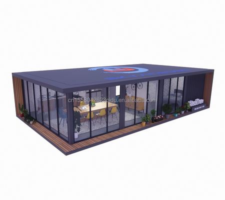 야외 40ft 또는 20ft 현대 디자인 확장 가능한 컨테이너 주택 전공 주택 전공형 소형 집 살아있는 철강 재료