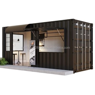 야외 40ft 또는 20ft 현대 디자인 확장 가능한 컨테이너 주택 전공 주택 전공형 소형 집 살아있는 철강 재료