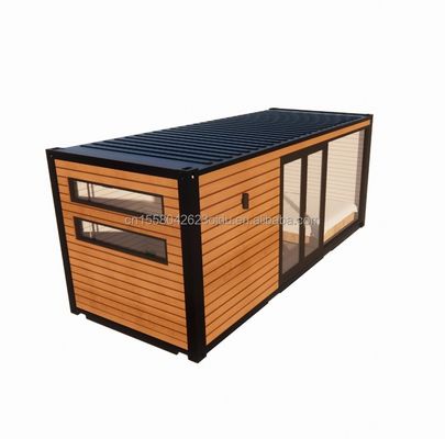 맞춤형 색상 40ft 전공 컨테이너 목조 주택 3 침실 및 거실 확장 가능한 실외용 강철 디자인