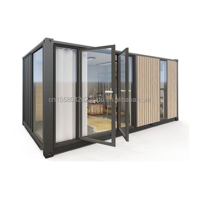 알루미늄 합금 창문 확장 가능한 목재 컨테이너 하우스 EU 20ft 40ft 현대 디자인 야외 호텔 및 직업