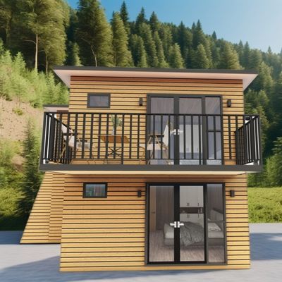 밸라 호텔 상점에서 야외 숙박을위한 가동 가능한 40ft 20ft Prefab 컨테이너 하우스