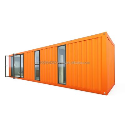 호텔 40ft Prefab 모듈형 접는 컨테이너 빠른 건설 젤리화 철제 정면 튜브와 작은 집 주요 구조