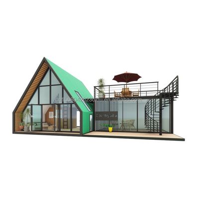 빌라 리빙 또는 호텔 우아한 주거 Prefab 컨테이너 하우스 알루미늄 합금 유리창