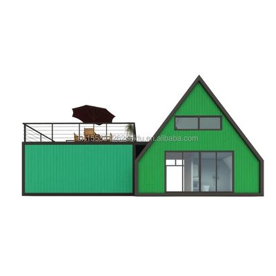 빌라 리빙 또는 호텔 우아한 주거 Prefab 컨테이너 하우스 알루미늄 합금 유리창