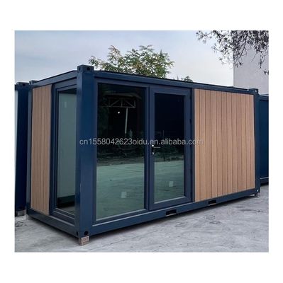 EU 20ft 현대 럭셔리 전공 주택 야외 정원 철강 구조로 된 나무 주택 샌드위치 패널 재료