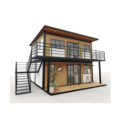20ft/40ft 스틸 프레임 진열 스틸 굽기 180g 현대 4 침실 Bilayer Prefab 확장 가능한 컨테이너 하우스 쇼핑몰 디자인