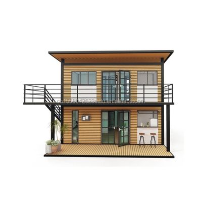 20ft/40ft 스틸 프레임 진열 스틸 굽기 180g 현대 4 침실 Bilayer Prefab 확장 가능한 컨테이너 하우스 쇼핑몰 디자인
