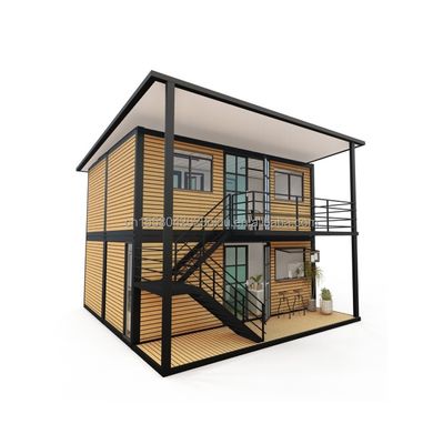 20ft/40ft 스틸 프레임 진열 스틸 굽기 180g 현대 4 침실 Bilayer Prefab 확장 가능한 컨테이너 하우스 쇼핑몰 디자인