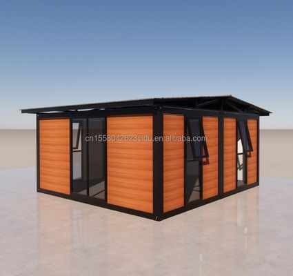 20ft 40ft Windproof Luxury Modular Steel Folding Containers for Villas 맞춤형 벽 50/75/100mm 웨브 샌드위치 패널