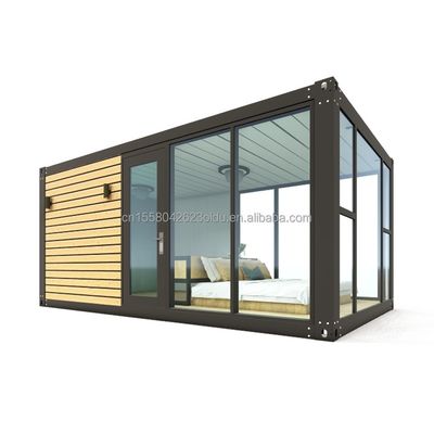 맞춤형 색상 현대 럭셔리 소형 20ft 40ft Prefab 나무 집 모바일 가벼운 철강 컨테이너