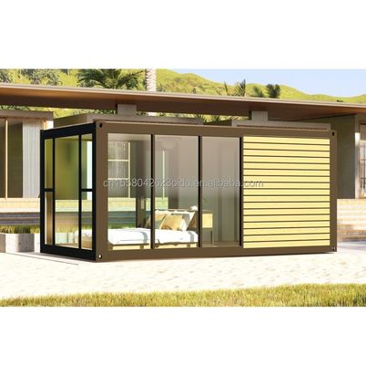 맞춤형 색상 현대 럭셔리 소형 20ft 40ft Prefab 나무 집 모바일 가벼운 철강 컨테이너