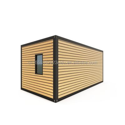 20ft 가벼운 강철 호텔 컨테이너 하우스 50/75/100mm 파동 샌드위치 패널 벽