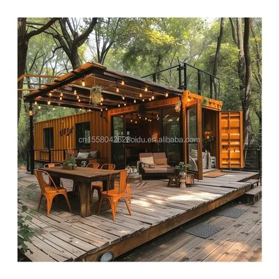 20ft 모바일 홈 정원 스튜디오 벽 50/75/100mm 파동 샌드위치 패널과 함께 사전 제조 사용자 정의 가능한 철 컨테이너 하우스