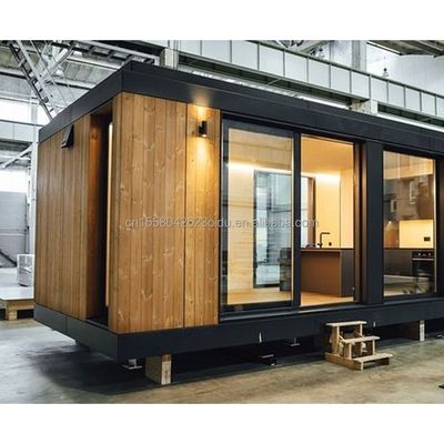 20ft 모바일 홈 정원 스튜디오 벽 50/75/100mm 파동 샌드위치 패널과 함께 사전 제조 사용자 정의 가능한 철 컨테이너 하우스