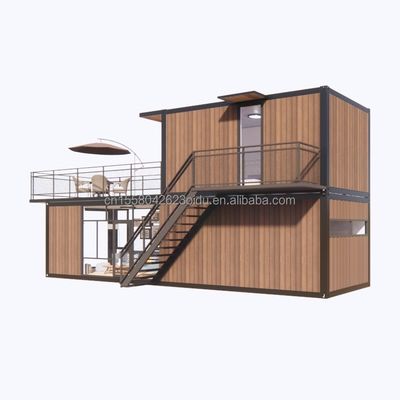 EU 맞춤형 40ft 컨테이너 이동 현대 모듈식 사무실 또는 슈퍼마켓 가설 철강 구부리 180g 로그 철강 프레임