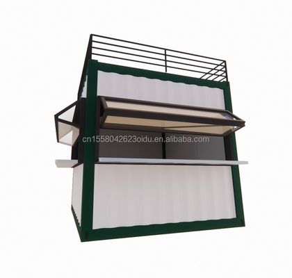 벽 50/75/100mm 웨이브 샌드위치 패널 20ft/40ft 사전 제조 모바일 바 사용자 정의 10 FT 현대 사전 제조 작은 상점