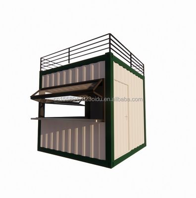 벽 50/75/100mm 웨이브 샌드위치 패널 20ft/40ft 사전 제조 모바일 바 사용자 정의 10 FT 현대 사전 제조 작은 상점