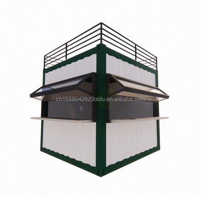 벽 50/75/100mm 웨이브 샌드위치 패널 20ft/40ft 사전 제조 모바일 바 사용자 정의 10 FT 현대 사전 제조 작은 상점
