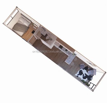 호텔 40ft 정원 모빌 하우스 목조 스튜디오 평면 컨테이너 커피 하우스 3D 모델과 CAD 도면