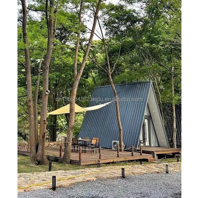 현대 삼각형 주택 키트 주택 모듈형 주택 컨테이너 주택 프레임 목재 캠퍼 호텔 맞춤형 색상 주택
