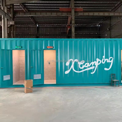 40 FT 커스터마이징 가능한 모바일 컨테이너 스토어 벽 50/75/100mm 웨브 샌드위치 패널을 위한 확장 가능한 철 전조 주택