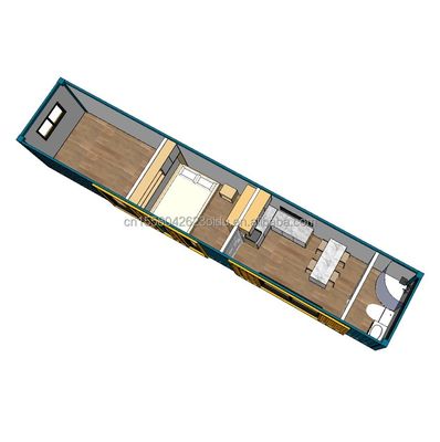 강철 프레임 밸런াইজ 된 강철 굽기 180g 40FT 컨테이너 모듈형 목재 주택 전공 주택