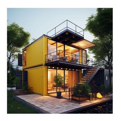 가족 철강 구조물 상점 20ft/40ft EU 고급 현대 디자인 조립 주택 부엌 욕실 1 침실